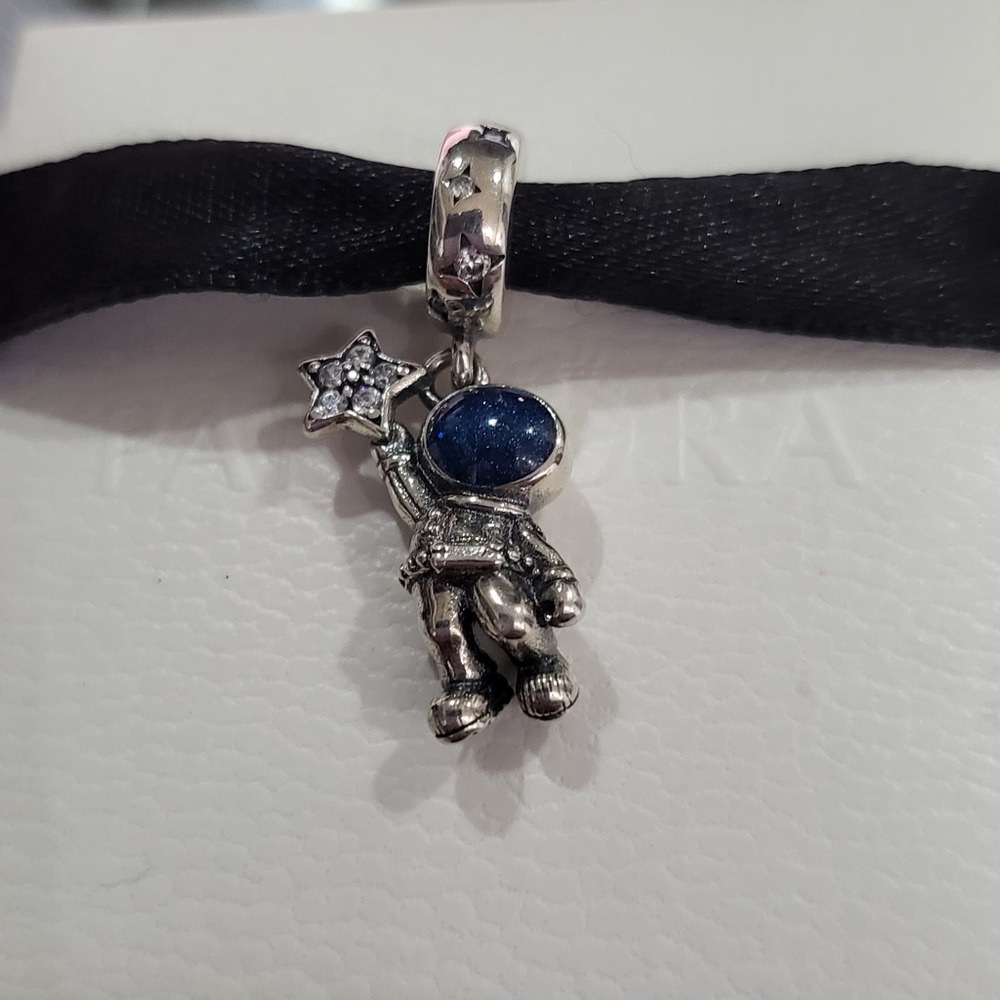 Pandora Astronaut In The Galaxy Dangle Charm